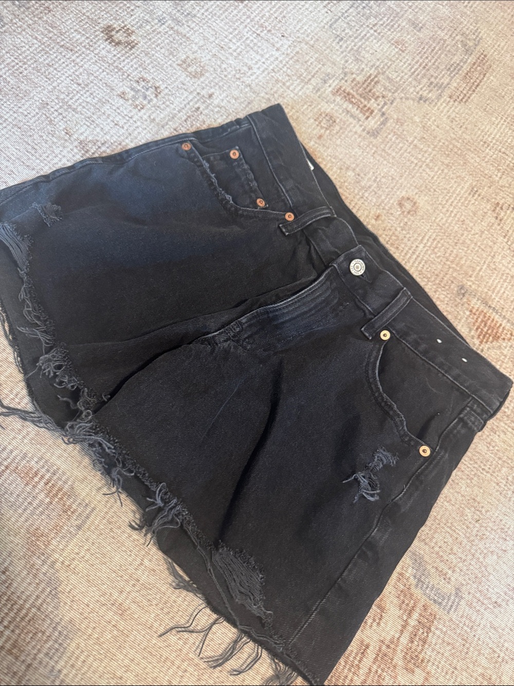 Gap Black Distressed Denim Women’s Shorts